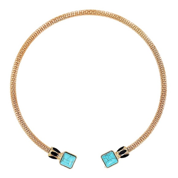 eye candy Jewelry - Eye Candy Los Angeles Stone Cuff Collar NWT